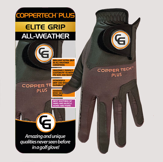 CHARCOAL/GREY COPPERTECH PLUS ELITE GRIP ALL-WEATHER GLOVE