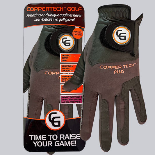 CHARCOAL/GREY COPPERTECH PLUS ELITE GRIP GLOVE