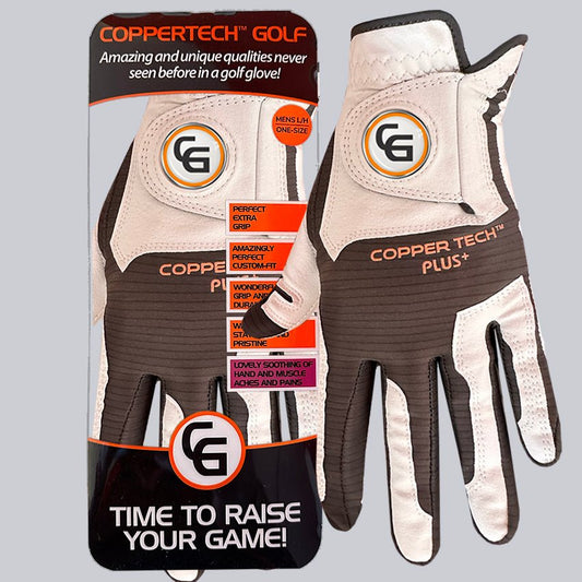 WHITE/GREY COPPERTECH PLUS ELITE GRIP GLOVE