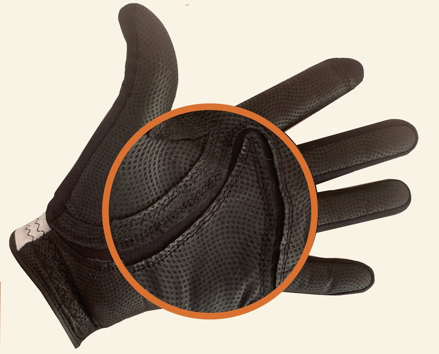 COPPERTECH PLUS ELITE GRIP BLACK/BLACK ROO LEATHER GLOVE