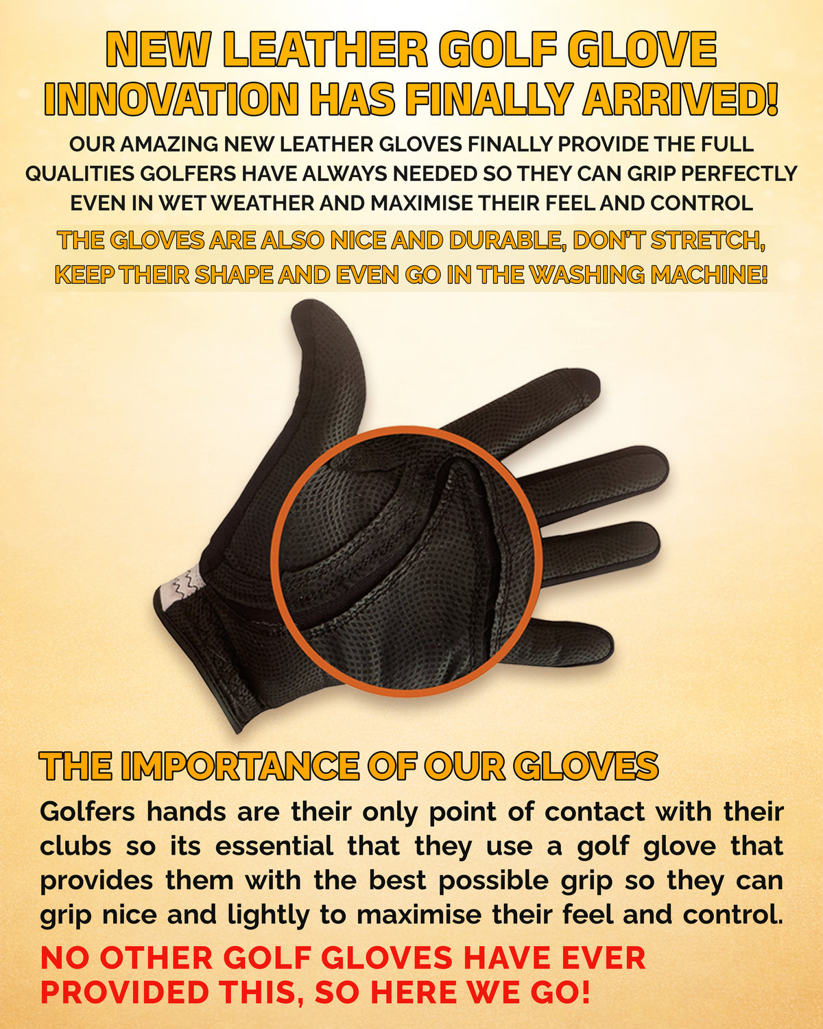 Coppertech Plus Roo Leather Elite Grip Golf Gloves Gwynedd, UK