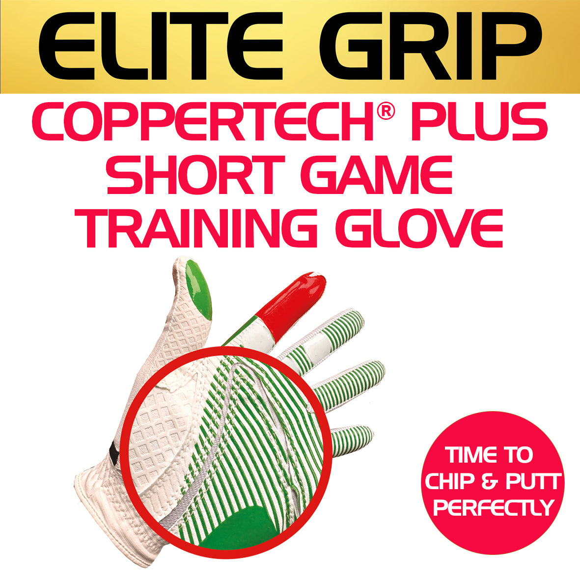 CopperTech Plus Elite Grip Short Game Training Glove | Elite Sport Gloves